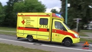 German ambulances and other EMS vehicles responding [upl. by Snave169]