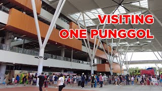 Visiting One Punggol  Walking Singapore [upl. by Eidnyl]