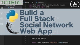 Full stack Python Flask tutorial  Build a social network [upl. by Nary]