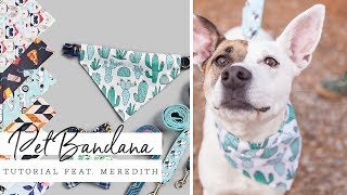 Easy Pet Bandana  Spoonflower [upl. by Adelaida598]