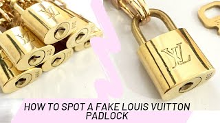 How to Authenticate a Louis Vuitton Padlock [upl. by Onitnerolf]