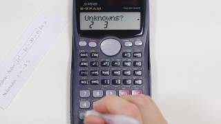 Casio fx991MS  Solve a polynomial [upl. by Haimrej]