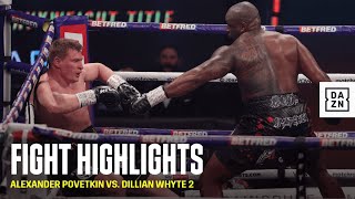 HIGHLIGHTS  Alexander Povetkin vs Dillian Whyte 2 [upl. by Azpurua]