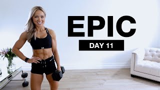 Day 11 of EPIC  Dumbbell Quads amp Abs Workout [upl. by Beverlie]