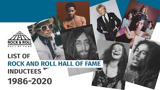 Rock and Roll Hall of Fame inductees 19862020 FULL List [upl. by Karmen737]