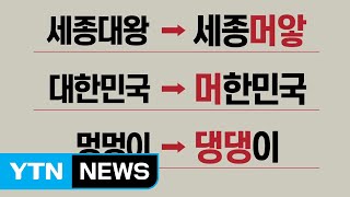 멍멍이가 댕댕이야민정음 quot한글 파괴quot vs quot언어 유희quot  YTN [upl. by Ispep]