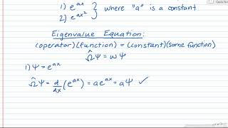 Eigenfunctions and Eigenvalues [upl. by Serica]