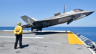 US F35 Showing Its Insane Capability During Vertical TakeOff [upl. by Hansiain953]