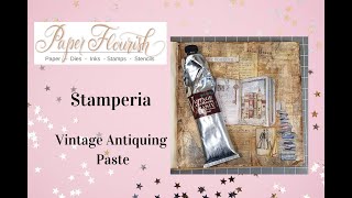 Stamperia Vintage Antiquing Paste [upl. by Abigail713]