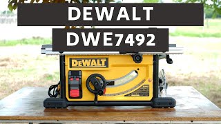 DEWALT DWE7492 Table Saw Review [upl. by Iuqcaj308]