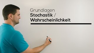 Stochastik Grundlagen Wahrscheinlichkeit Mathe by Daniel Jung [upl. by Einahpats]