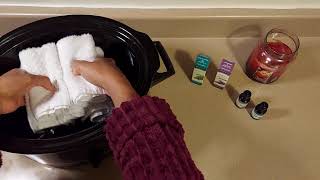 DIY Spa Week  Lavender amp Eucalyptus Hot Towel Decompress [upl. by Carver157]