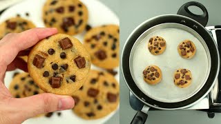 NO BAKE CHOCOLATE CHIP COOKIES NO OVEN NO MIXER [upl. by Eeima]