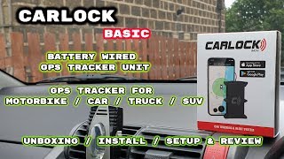 CARLOCK BASIC  BATTERY WIRED  GPS Tracker  Unboxing  Setup  Demo amp Review [upl. by Imelda]