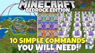 10 Simple amp Useful Commands You WILL NEED Minecraft Bedrock Edition [upl. by Abisha361]