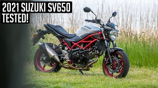 2021 Suzuki SV650  First Ride Review [upl. by Amimej]