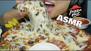 ASMR PIZZA HUT EATING SOUNDS  SASASMR [upl. by Keavy941]