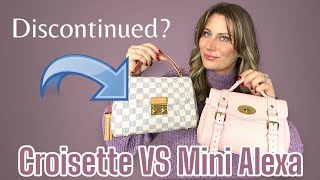 MULBERRY MINI ALEXA VS LOUIS VUITTON CROISETTE [upl. by Navi]