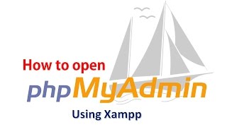 Open localhostphpMyAdmin control panel using Xampp [upl. by Iinde]