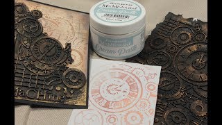 Stamperia Cream Paste and Moulds Tutorial [upl. by Sherris]