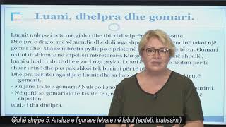 Gjuhë shqipe 5  Analiza e figurave letrare në fabul epiteti krahasimi [upl. by Mccomb]