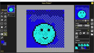 Piskel  Using Dither Lighten Darken amp Transform [upl. by Svensen898]