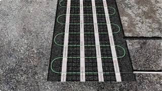 Retrofit Heated Driveway Installation [upl. by Leunam]