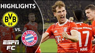 Borussia Dortmund vs Bayern Munich  Bundesliga Highlights  ESPN FC [upl. by Dubois]