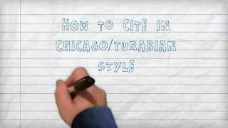 Citing  How to Cite in ChicagoTurabian Style A Three Minute Tutorial [upl. by Gershon86]