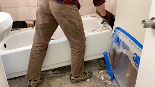 How to Remove a Bathtub 🧐 [upl. by Saied]