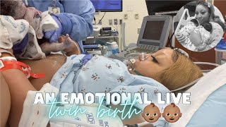 THE LIVE BIRTH OF OUR SECOND SET OF TWINS  Real Raw amp Emotional Doctor Turns Breech Baby in Womb [upl. by Vena]