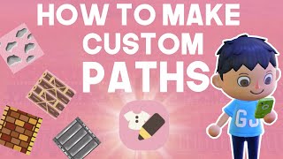 How To Make Custom Paths  Animal Crossing New Horizons [upl. by Mendelsohn912]