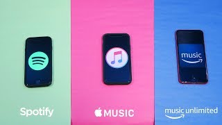 Spotify vs Apple Music vs Amazon Music Unlimited Features Value Music Quality amp Music Library [upl. by Adnirol863]