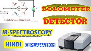 BOLOMETER DETECTOR IR SPECTROSCOPYHINDI [upl. by Inimod316]