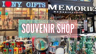 NYC SOUVENIR SHOPPING TIMES SQUARE MANHATTAN  MEMORIES amp I❤️NY GIFTS STORE NEW YORK [upl. by Olegna]