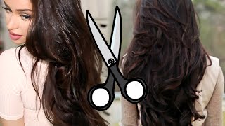 How I Cut Layers in My Hair AT HOME [upl. by Ttegirb]