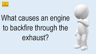 What Causes An Engine To Backfire Through The Exhaust [upl. by Mccartan880]