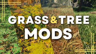 Beautiful Skyrim Grass amp Tree Mods [upl. by Boccaj762]