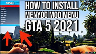 HOW TO INSTALL MENYOO FOR GTA 5 2021  Installing Menyoo Mod Menu in GTA 5  EASY PC MOD [upl. by Sterrett275]