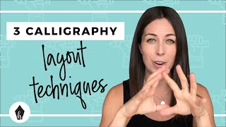 How To Layout Your Calligraphy Quotes  3 Easy Techniques For Beginners [upl. by Haswell]