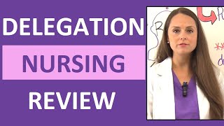 Delegation Nursing NCLEX Questions Review RNLPNUAP Duties Scope of Practice [upl. by Martica906]