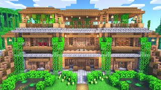 Minecraft How to Build a Wooden Jungle House Tutorial [upl. by Hereld]