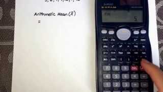 Calculating Mean using the calculator Casio fx991MS [upl. by Haisa526]