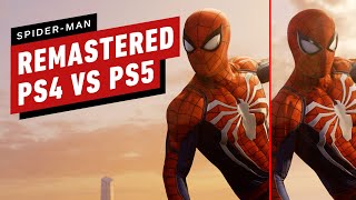 Marvels SpiderMan Remastered PS4 Pro vs PS5 Graphics Comparison [upl. by Nyllek]