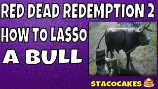 RED DEAD REDEMPTION 2 EPILOGUE  PART 1 FARMING FOR BEGINNERS  HOW TO LASSO A BULL  LASSO TUTORIAL [upl. by Pravit324]