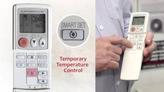 How To Use A Mitsubishi Air Conditioner Remote Control Guide [upl. by Duj]