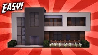 Minecraft How To Build A Small Modern House Tutorial 13 [upl. by Nosam]