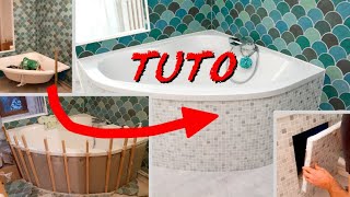 Tuto tablier baignoire courbe carrelé [upl. by Judenberg]