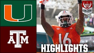 Texas AampM Aggies vs Miami Hurricanes  Full Game Highlights [upl. by Ulphiah15]