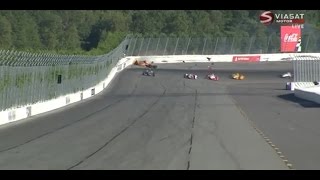 HD Fatal crash for Justin Wilson in indycar RIP  Pocono Speedway 2015 [upl. by Loreen]